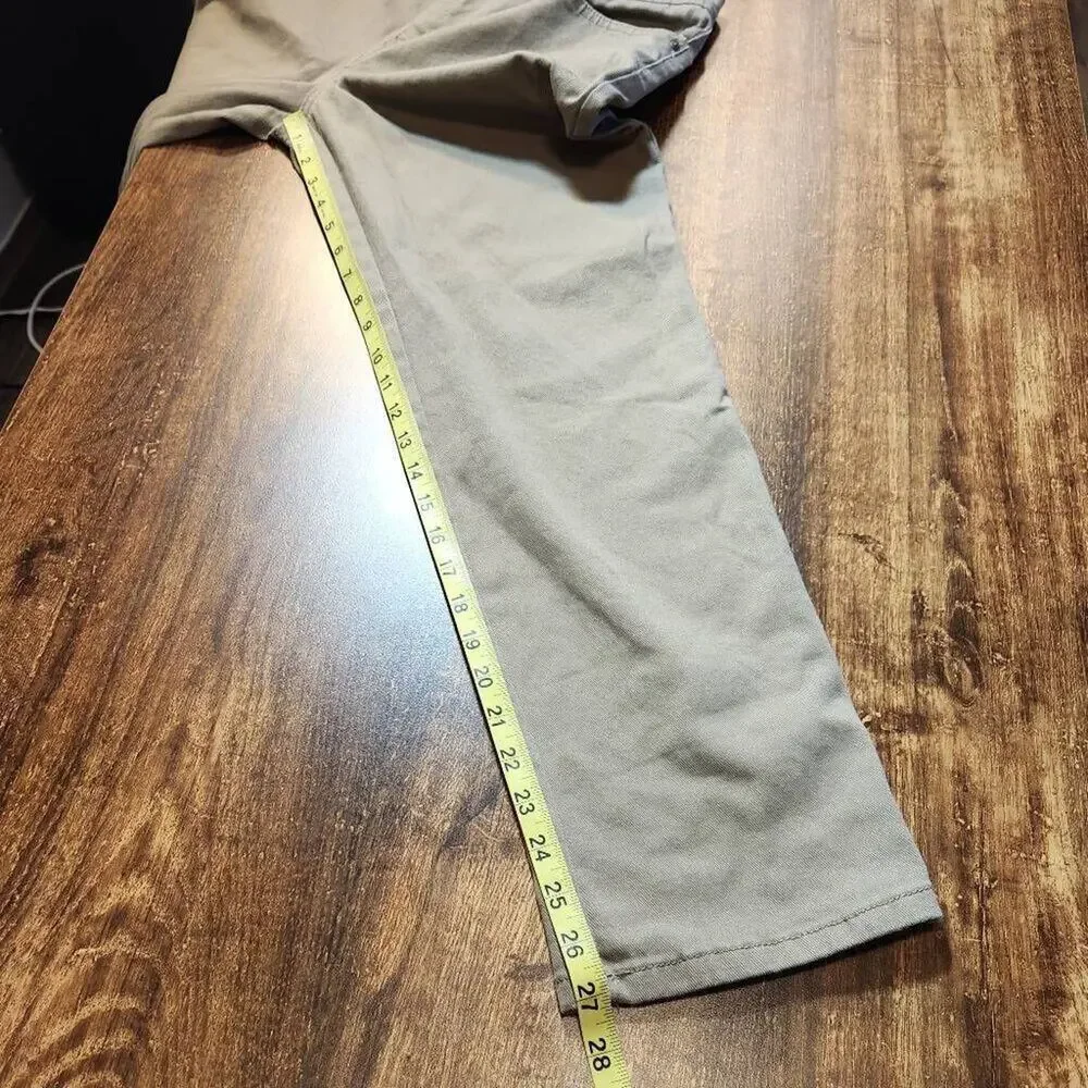 Gloria Vanderbilt Straight Leg Khaki Pants Size 12 Short